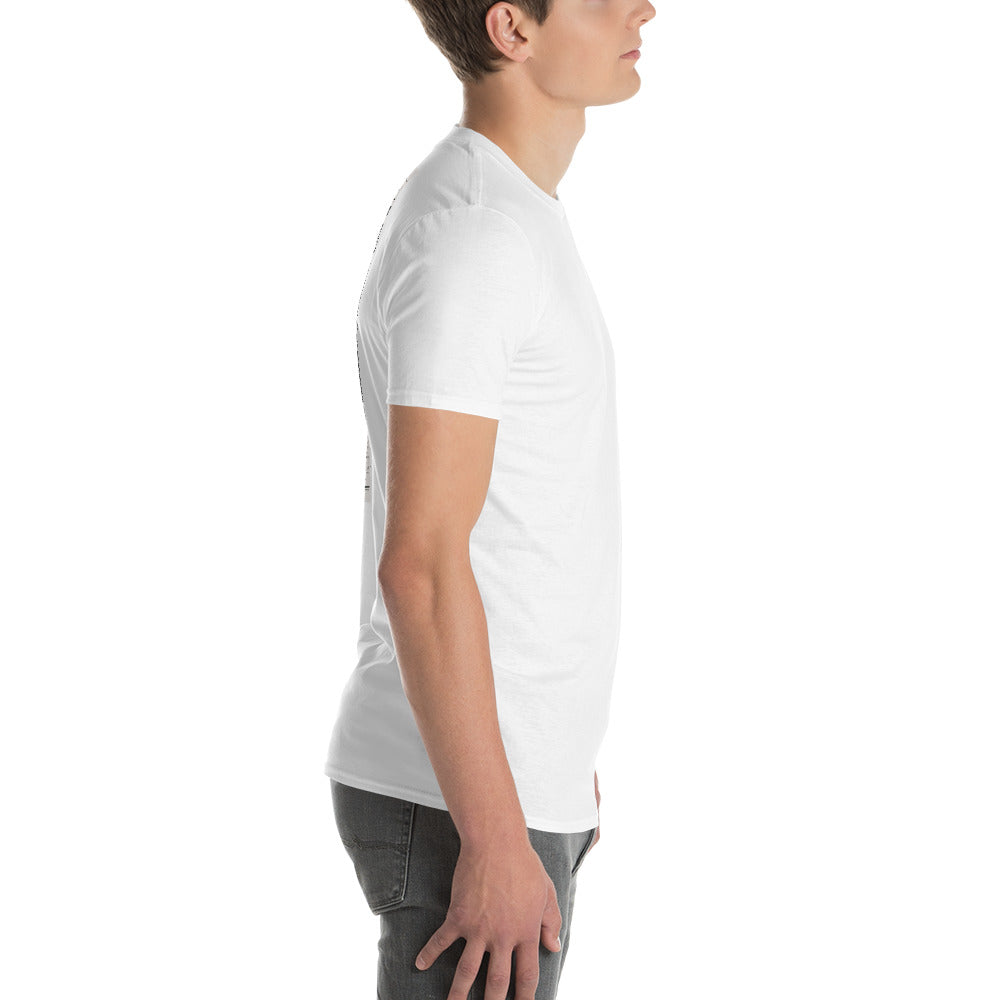 Frankenstein Newspaper back design tee