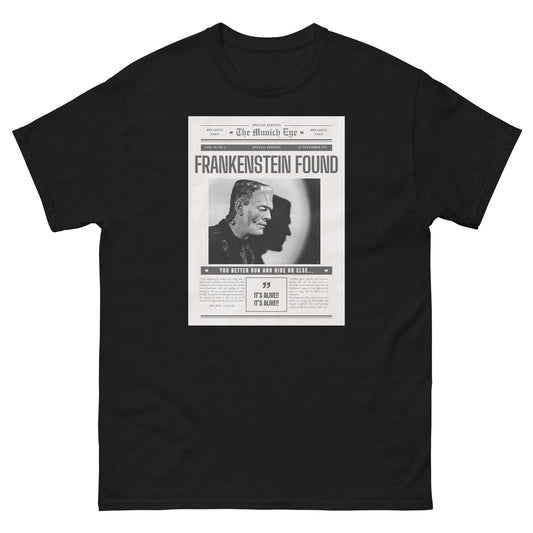 Frankenstein Newspaper tee